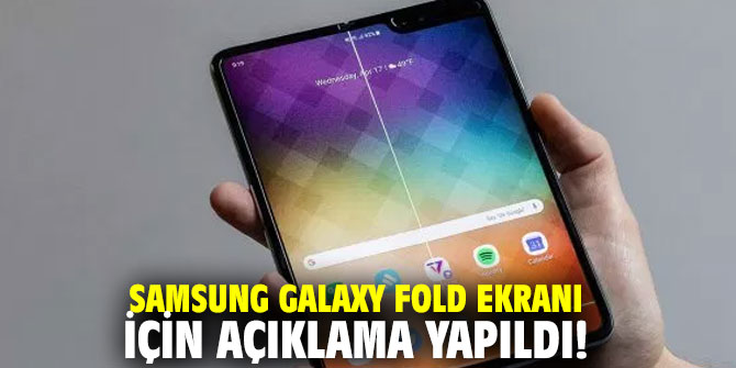 Samsung Galaxy Fold ekranı için açıklama yapıldı!