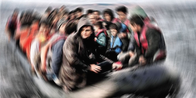 Çanakkale'de 74 mülteci yakalandı