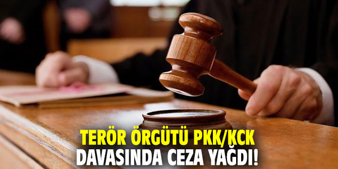 Terör örgütü PKK/KCK davasında ceza yağdı!