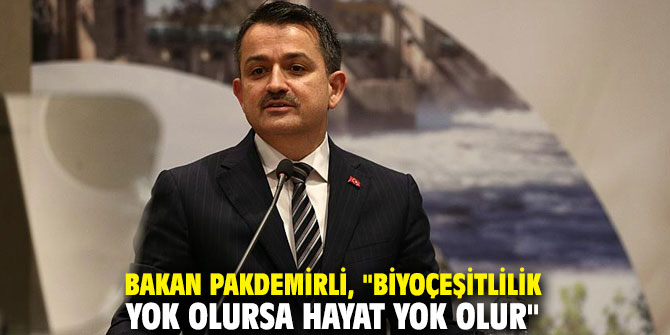 Bakan Pakdemirli, "Biyoçeşitlilik yok olursa hayat yok olur" 