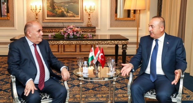Bakan Çavuşoğlu, Talabani ile görüştü