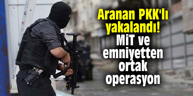 Aranan PKK'lı yakalandı! MİT ve emniyetten ortak operasyon