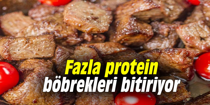 Fazla protein böbrekleri bitiriyor