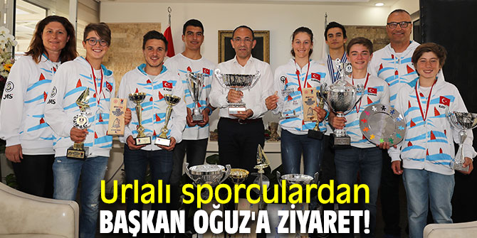 Urlalı sporculardan Başkan Oğuz'a ziyaret!