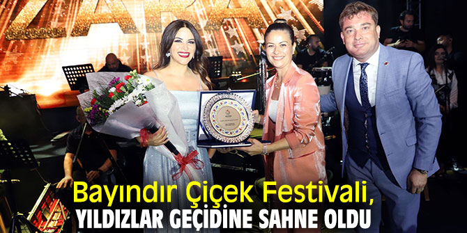 Çiçek Festivali'nde yıldız geçidi yaşandı!