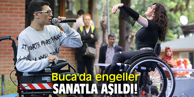 Buca'da engeller sanatla aşıldı!