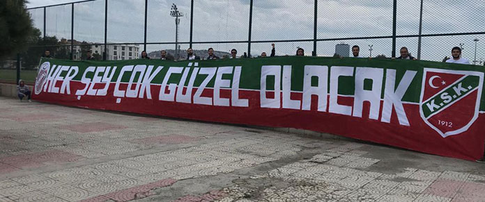 Karşıyaka'nın pankartı stada alınmadı