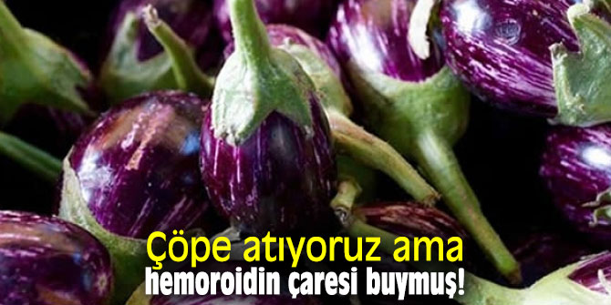 Çöpe atıyoruz ama hemoroidin çaresi buymuş!