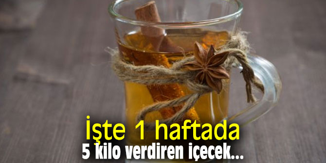 İşte 1 haftada 5 kilo verdiren içecek...
