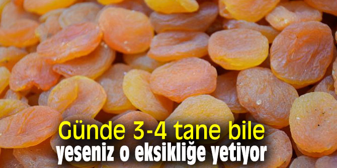 Günde 3-4 tane bile yeseniz o eksikliğe yetiyor