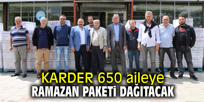 KARDER 650 aileye Ramazan paketi dağıtacak