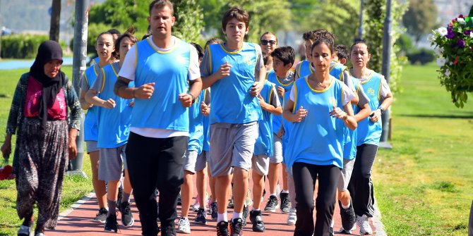 Piri Reis Okulları öğrencilerinden 1919 metrelik koşu