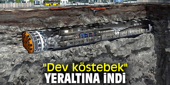 Narlıdere Metrosu için tünel açma makinesinden ilki yeraltına indirildi
