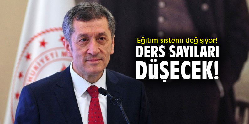 Türkiye'de eğitim sistemi değişiyor! Ders sayıları düşecek!