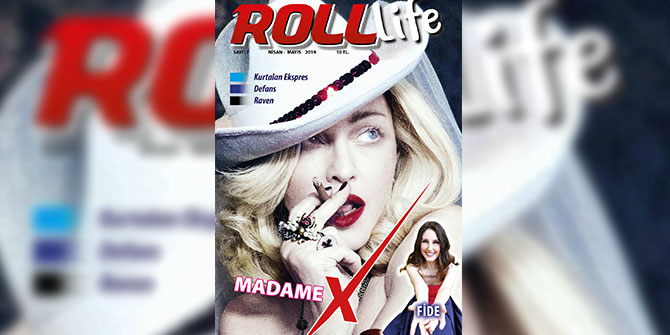 ABD’li şarkıcı Madonna Roll Life’ın kapağında 