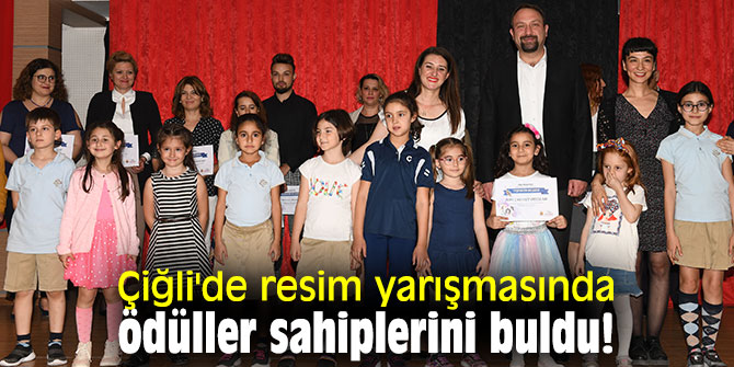 Çiğli'de resim yarışmasında ödüller sahiplerini buldu!