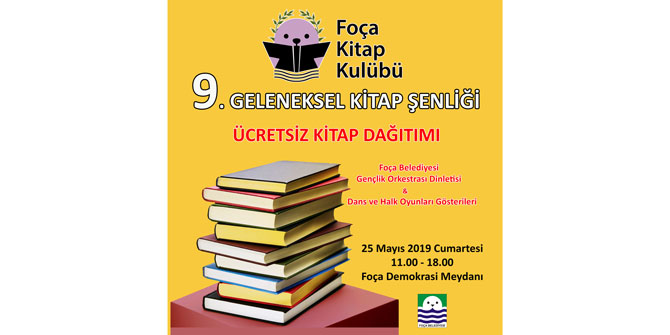 Foça'da 9. Geleneksel Kitap Şenliği başlıyor