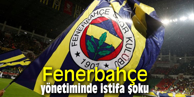 Fenerbahçe'de istifa şoku
