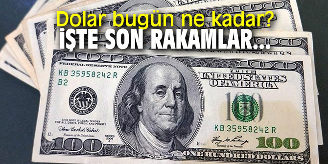 Dolar bugün ne kadar? İşte son rakamlar...