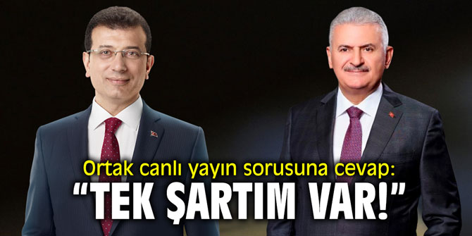 Ortak canlı yayın sorusuna cevap: "Tek şartım var!"