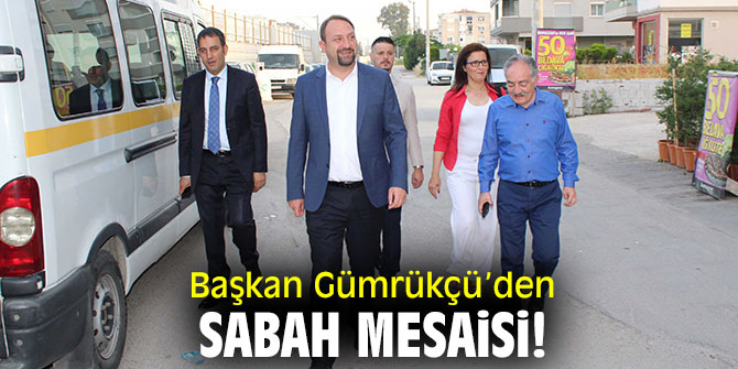 Başkan Gümrükçü, vatandaşlarla bir araya geldi!