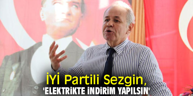 İYİ Partili Sezgin, 'Elektrikte indirim yapılsın'
