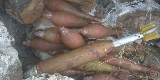 Terör örgütüne ait çok sayıda mühimmat ele geçirildi