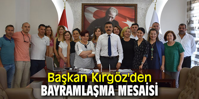 Başkan Kırgöz'den vatandaşlar ve partililerle bayramlaştı