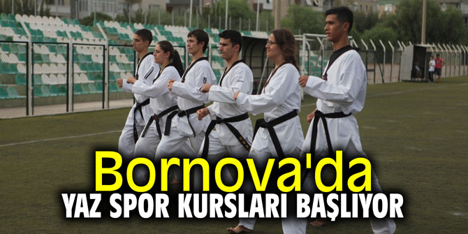 Bornova'da yaz spor kursları başlıyor