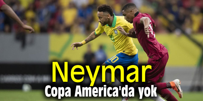Neymar, Copa America'da yok