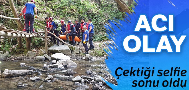 Çektiği selfie sonu oldu