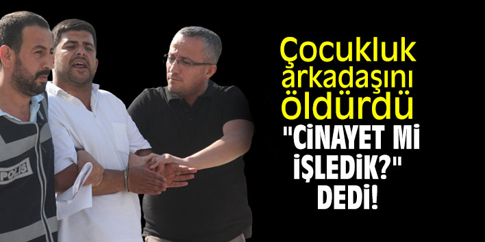 Arkadaşını öldürdü; "Cinayet mi işledik?" dedi!