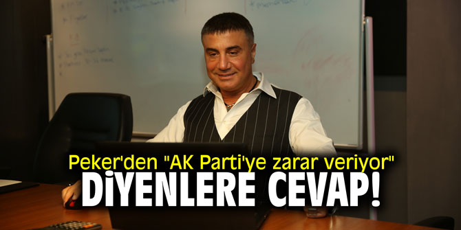 Sedat Peker'den "AK Parti'ye zarar veriyor" diyenlere cevap!