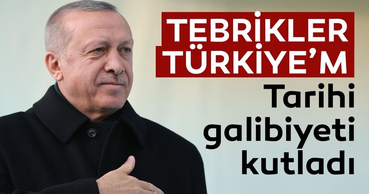 Tebrikler Türkiye'm