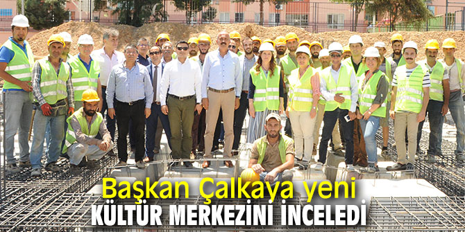 Başkan Çalkaya yeni kültür merkezini inceledi