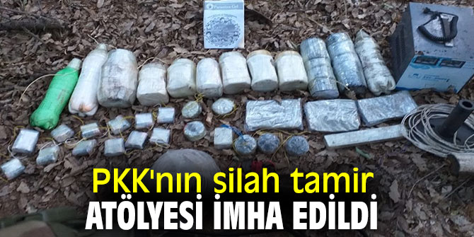 PKK'nın silah tamir atölyesi imha edildi 