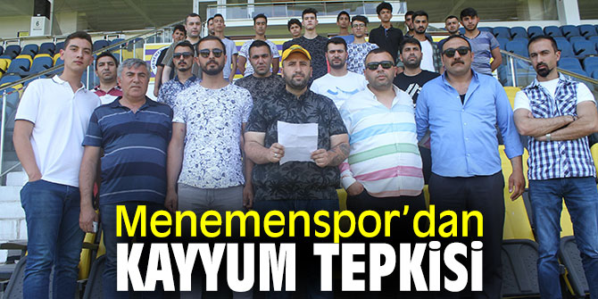Menemenspor taraftarından basın açıklaması 