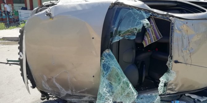 Otomobil takla attı: 1 ölü, 4 yaralı