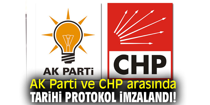 AK Parti ve CHP arasında canlı yayın protokolü imzalandı!