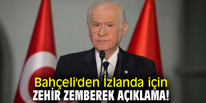 MHP lideri Bahçeli'den flaş İzlanda açıklaması!