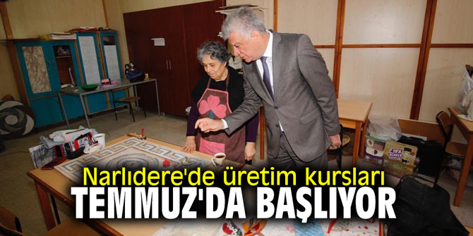 Narlıdere'de üretim kursları Temmuz'da başlıyor