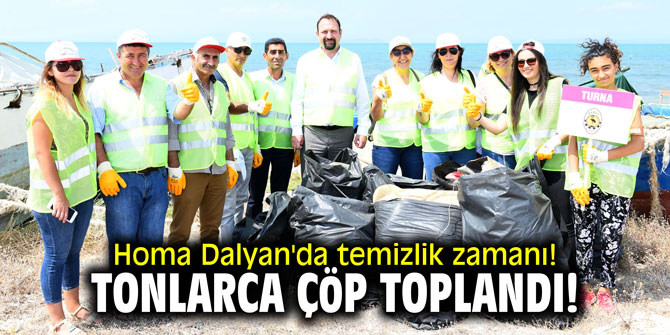Homa Dalyan'da temizlik zamanı! Tonlarca çöp toplandı!