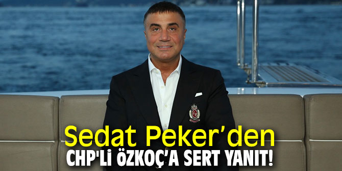 Sedat Peker’den CHP'li Özkoç’a sert yanıt!