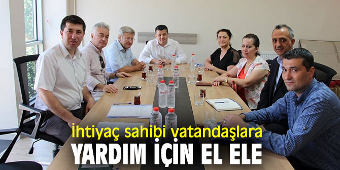 İhtiyaç sahibi vatandaşlara yardım için el ele