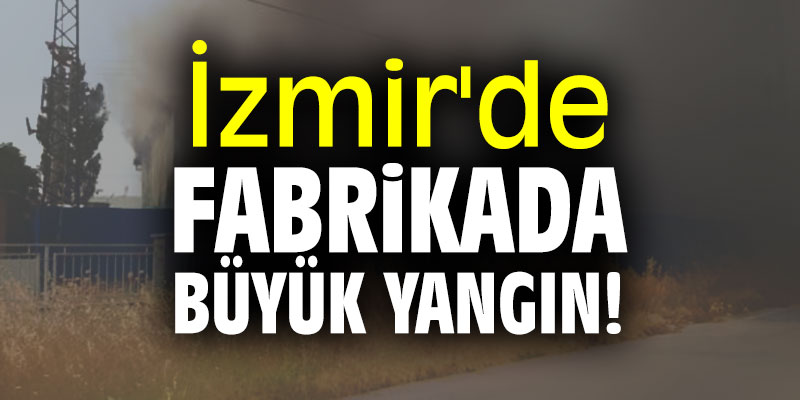 İzmir'de fabrikada büyük yangın!