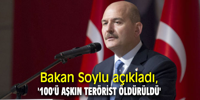 Bakan Soylu açıkladı, '100'ü aşkın terörist öldürüldü'
