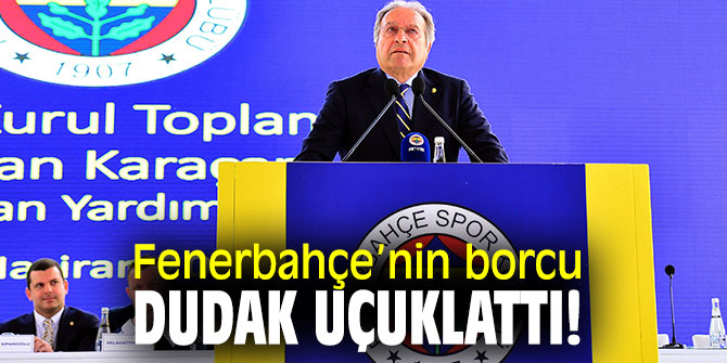 Fenerbahçe’nin borcu dudak uçuklattı!