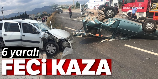 Balıkesir'de meydana gelen trafik kazasında 6 kişi yaralandı.