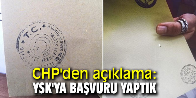 CHP'den flaş açıklama