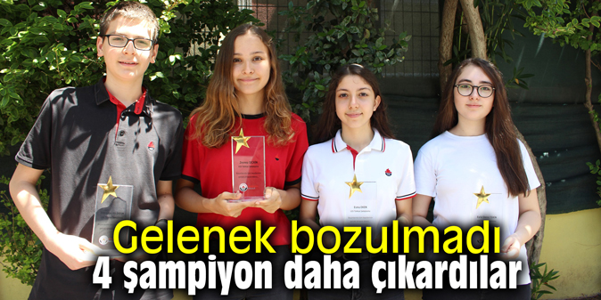 Gelenek bozulmadı; 4 şampiyon daha çıkardılar